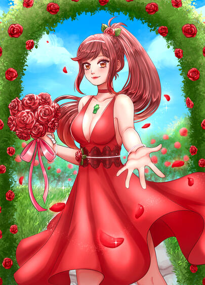 Postcard for Aegis Seasonal Volume 3 featuring Glimmer from Xenoblade Chronicles 3 Future Redeemed