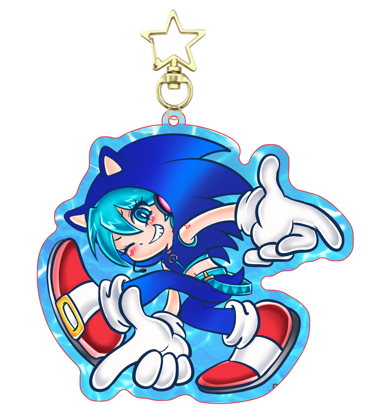 blue foil , porcelain film acrylic